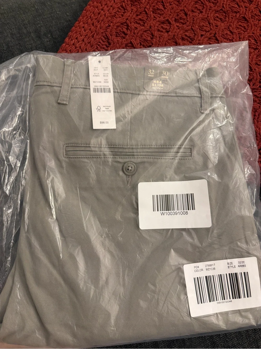 J. Crew Straight-Fit Chinos in Khaki